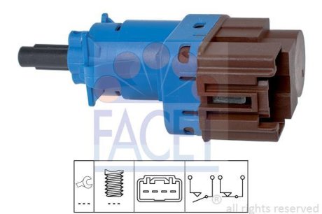 Перемикач Педалі Гальма (Chrysler 50512681) FACET 7.1247