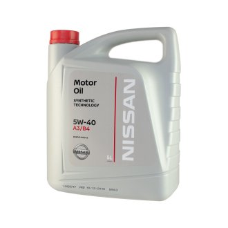 Масло моторное motor oil sae 5w-40 sn/cf, 5л NISSAN KE90090042