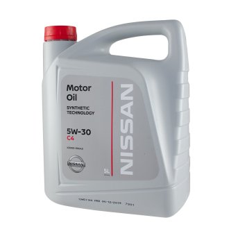 Масло моторное motor oil dpf 5w-30 sm/cf, 5л NISSAN KE90090043