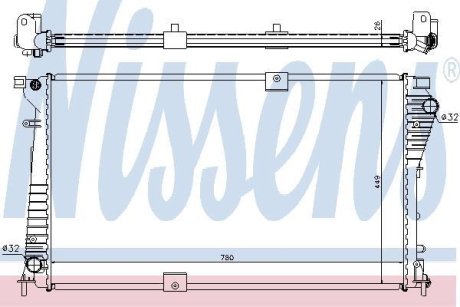 Радіатор системи охолодження NISSENS 630709