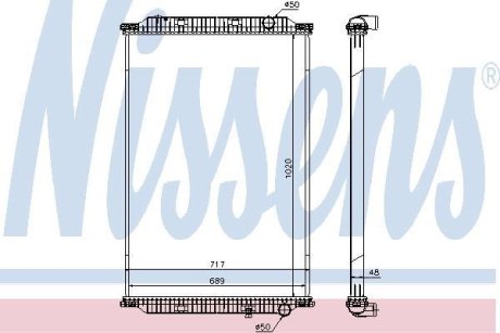 Радіатор системи охолодження NISSENS 637780