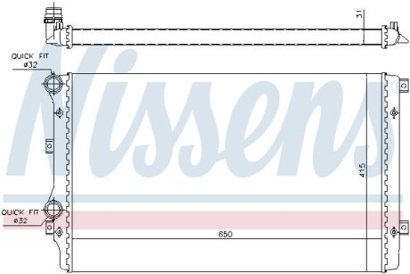 Радіатор охолодження First Fit NISSENS 65280A