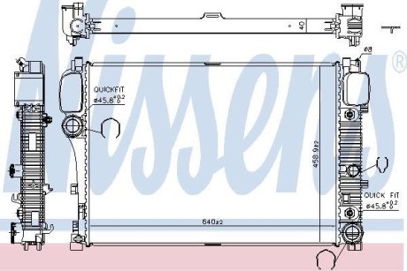 Радіатор системи охолодження NISSENS 67107A