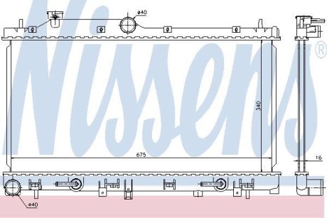 Радіатор системи охолодження NISSENS 67720