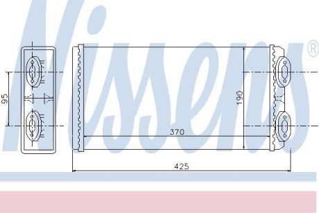 Радіатор нагрівача NISSENS 71925