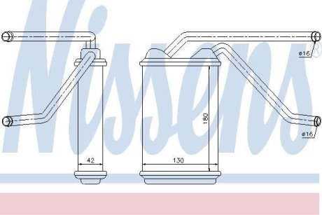 Daewoo Радіатор Опалення Nexia, Espero NISSENS 76511