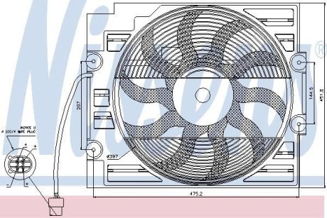 Вентилятор радіатора NISSENS 85421