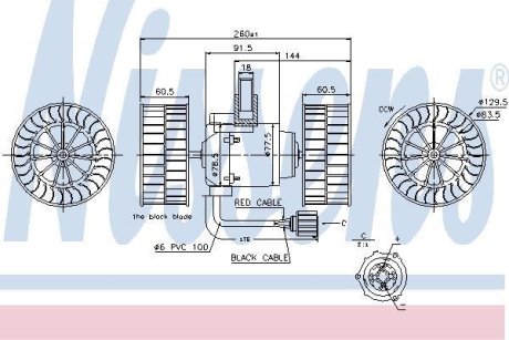 Вентилятор салону NISSENS 87037