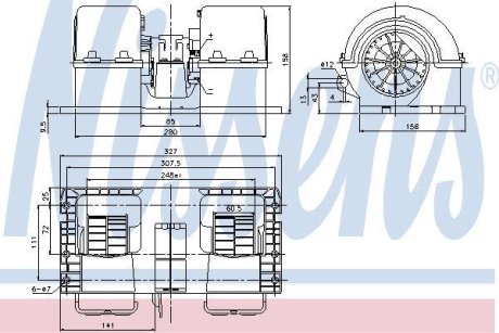 Вентилятор салону NISSENS 87132