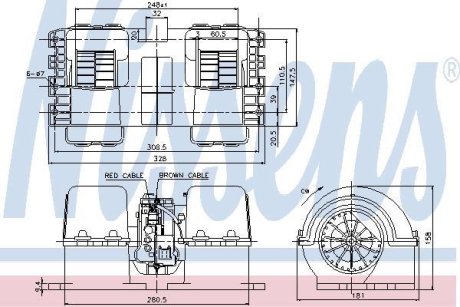 Вентилятор салону NISSENS 87133