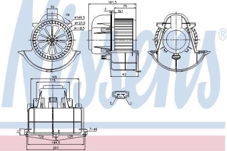 Вентилятор салону NISSENS 87139