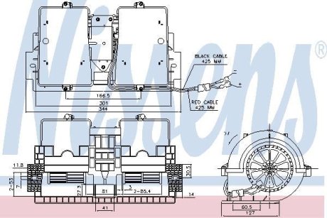 Вентилятор салону NISSENS 87140