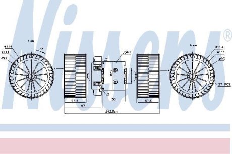 Вентилятор салону NISSENS 87191