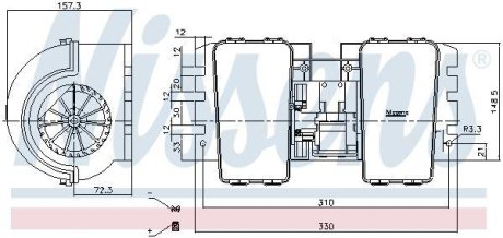 Вентилятор салону NISSENS 87752