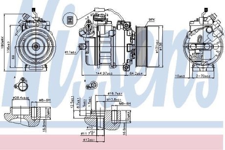 Компресор кондиціонера NISSENS 89371