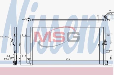 Радіатор кондиціонера First Fit NISSENS 940453