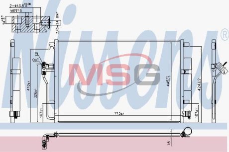 Радіатор кондиціонера First Fit NISSENS 940826