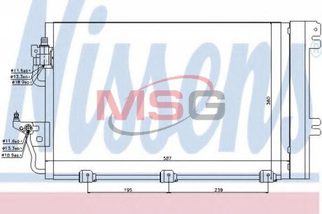 Радіатор кондиціонера First Fit NISSENS 94767