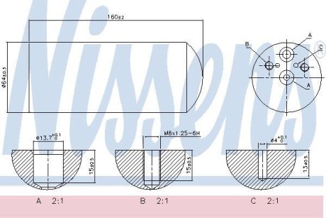 Осушувач радіатора кондиціонера NISSENS 95172