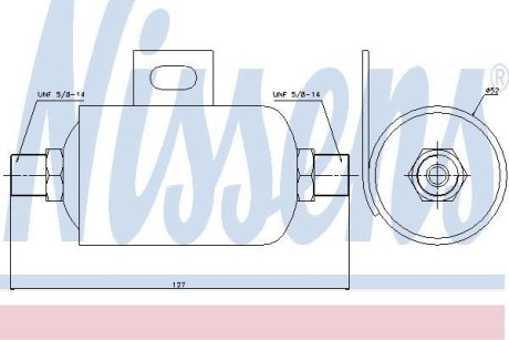 Осушувач радіатора кондиціонера NISSENS 95343