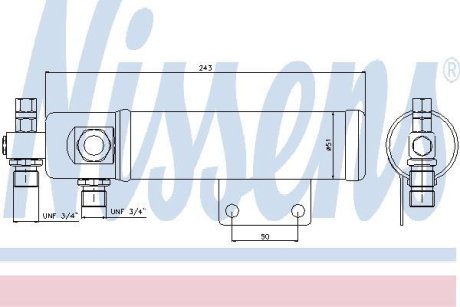 Осушувач радіатора кондиціонера NISSENS 95493