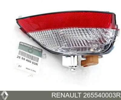 Фонарь стоп сигнала в бампер megane 3 scenic 3 RENAULT 265540003R